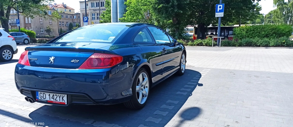 Peugeot 407 cena 26999 przebieg: 215000, rok produkcji 2006 z Gdańsk małe 106